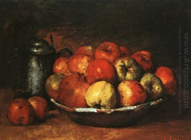 Stilleven met appeltjes en granaatappels