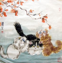 Cat - Peinture chinoise