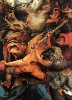 Demons Berbekal Dengan Sticks Detil Dari Isenheim Altarpiece