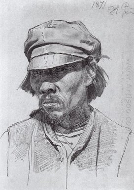 Portrait Of A Kalmyk 1871