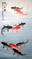 Poissons - peinture chinoise