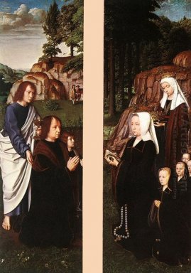 Triptych av Jean Des Trompes (sidopaneler)