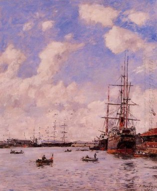 Le Havre Bacino di Eure 1894