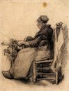 Garenspoelende vrouw 1885