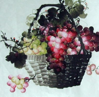 Druiven - Chinees schilderij