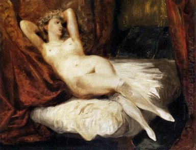 Weiblicher Akt liegend auf einem Divan 1826