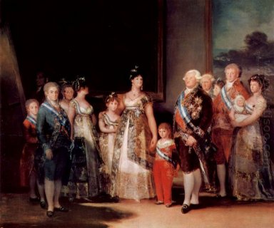 Karel Iv van Spanje en zijn gezin 1800