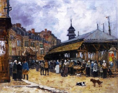 Pasar Hari Di Trouville Normandy 1878