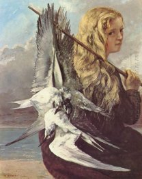 Menina Com Gaivotas Trouville 1865