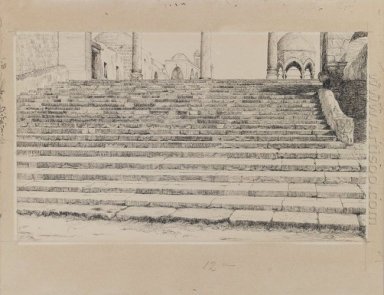 Escalera de los Haram Corte 1889
