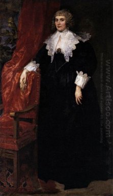 Porträt von Anna van craesbecke 1635
