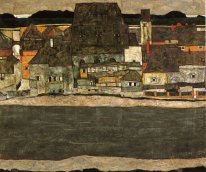 houses by the river the old city 1914