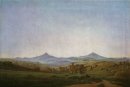 Bohemian Landscape Dengan Gunung Millsheauer