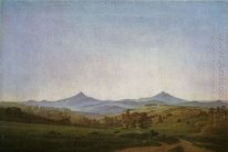 Bohemian Landscape Dengan Gunung Millsheauer