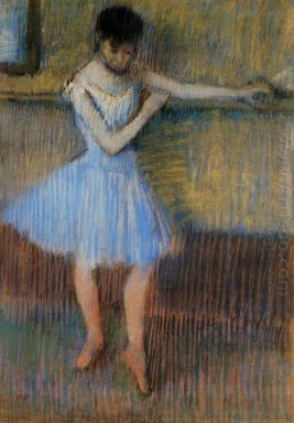 Dancer in blauw de barre
