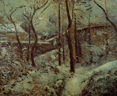 dålig gångväg Pontoise snö effekt 1874