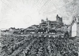 Lihat Of Saintes Maries Dengan Gereja Dan Ramparts 1888