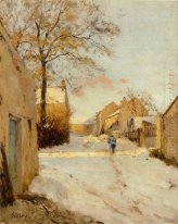 a village street in winter 1893
