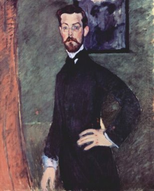 Portret van paul alexander op groene achtergrond 1909