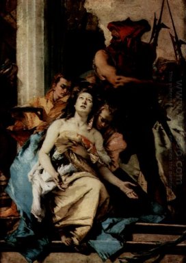 O martírio de St Agatha 1750