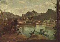 Cidade e lago Como 1834