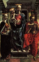 The Virgin And Child Dengan Saints Jerome A