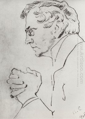 Portret van V I Kachalov 1908
