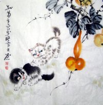Кошка - китайской живописи