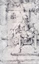 San Jerónimo en su estudio sin ropas cardinales s