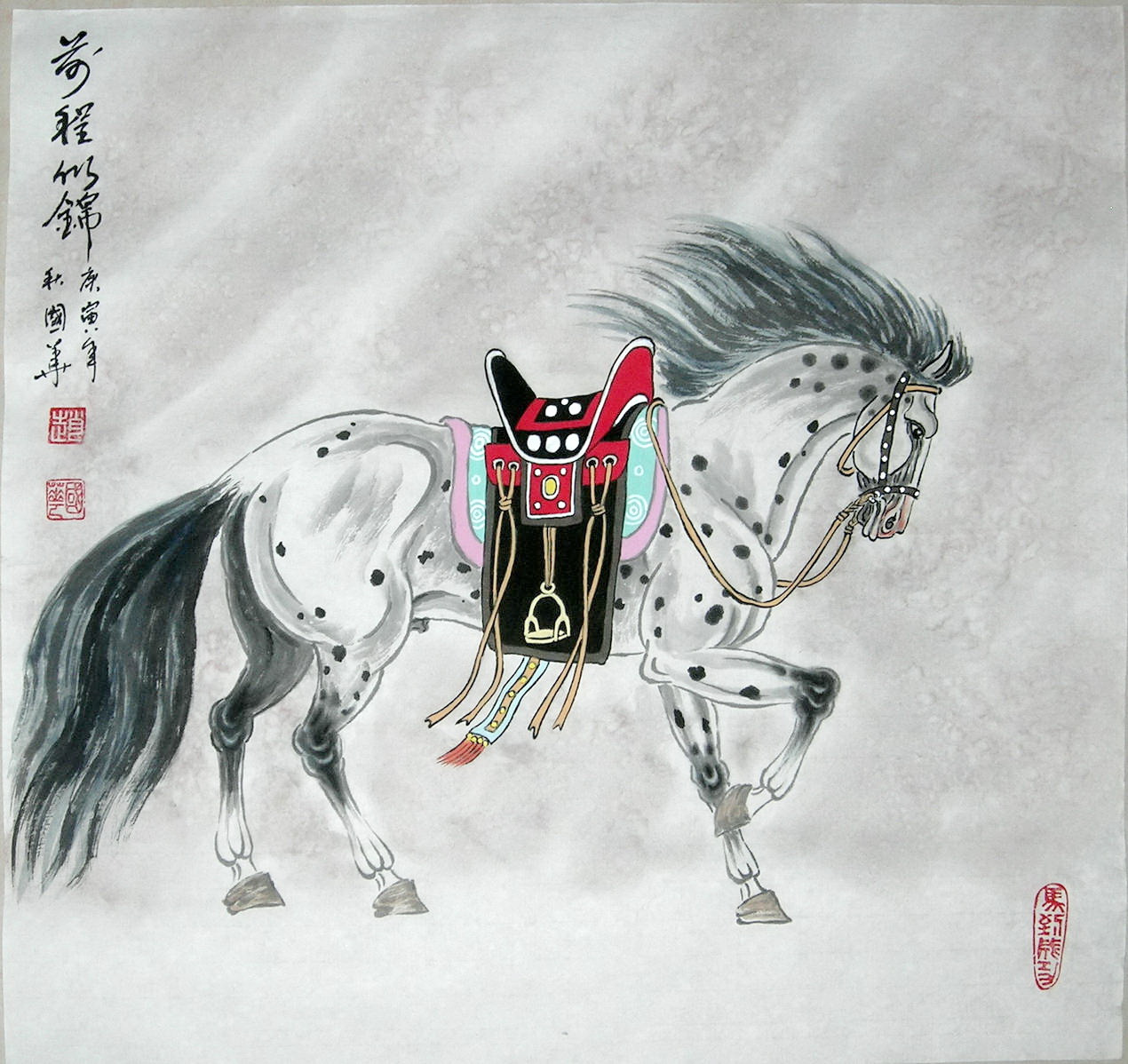Chinese horse painting