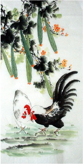 Chinese Loofah Painting