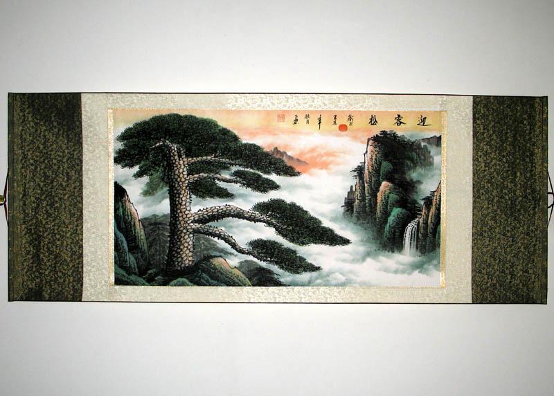 Landschap met cloud - ingebouwd - Chinees schilderij
