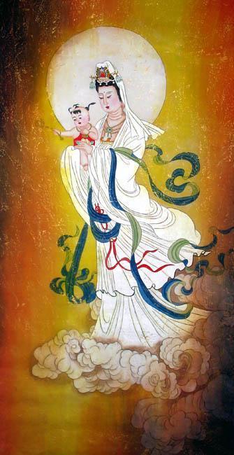 Chinese Guanyin painting