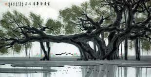 Big banyan - Pittura cinese