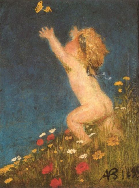 putto and butterfly 1896