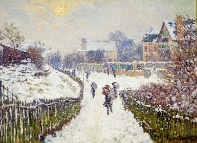 Boulevard Saint Denis Argenteuil In Winter 1875