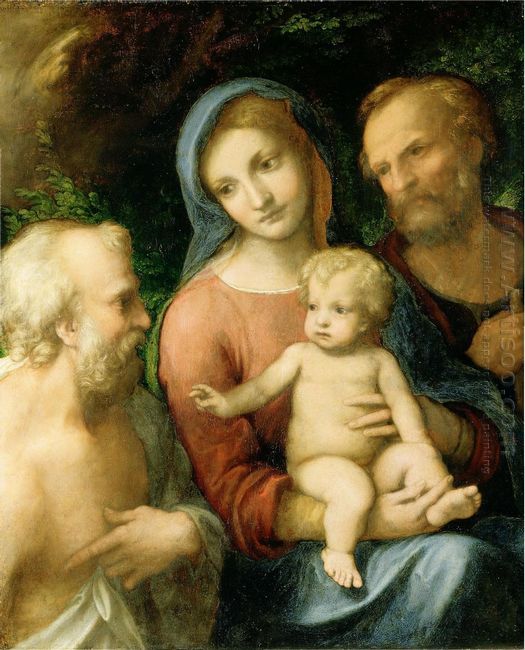 The Holy Family With Saint Jerome 1519