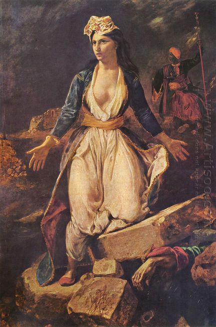 Greece Expiring On The Ruins Of Missolonghi 1826