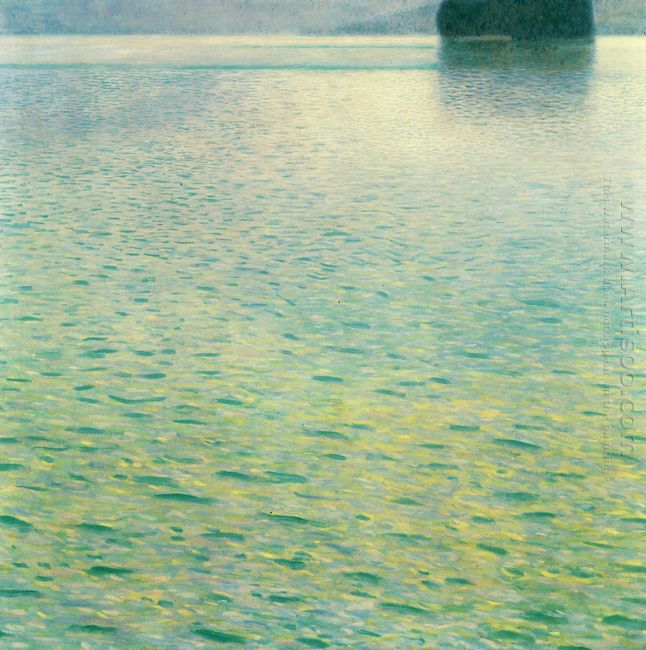 Île sur le lac Attersee