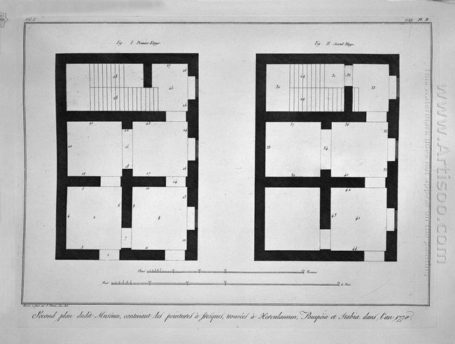 Plan Of The First And Second Floor Of That Museum