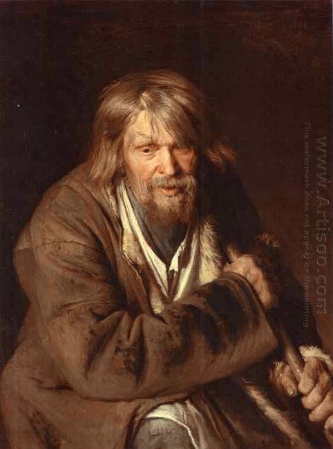 Portrait Of An Old Peasant Study 1872