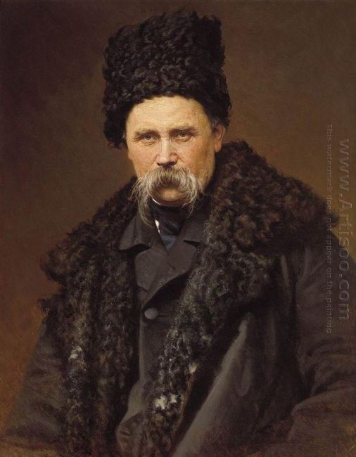 Portrait Of A Poet And Artist Taras Shevchenko 1871