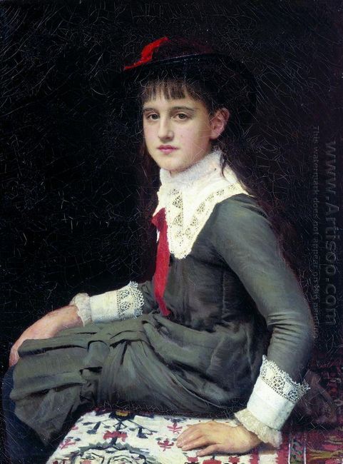 Portrait Of Barbara Kirillovna Lemokh In Childhood 1882