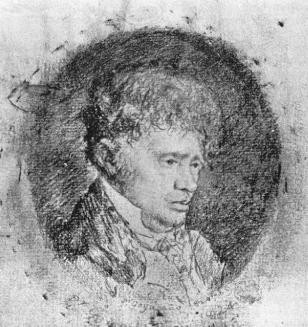 Portrait de Javier Goya du fils de l'artiste 1824