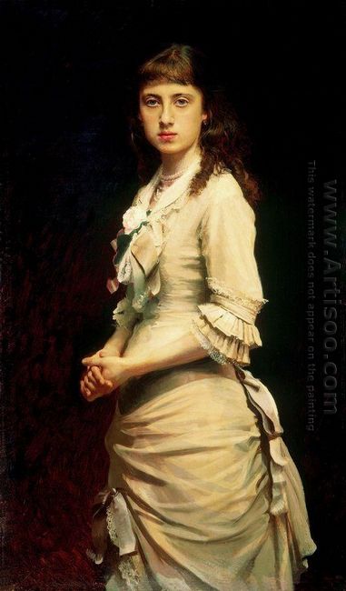 Portrait Of Sophia Ivanovna Kramskoy Daughter Of The Artist 1882