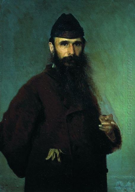 Portrait Of The Artist Alexander Dmitrievich Litovchenko 1878