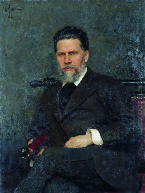 Portrait Of The Artist Ivan Kramskoy 1882