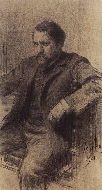 Retrato do artista Valentin Serov 1901