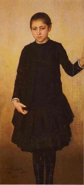 Portrait Of Vera Repinahe The Artist S Daughter 1886