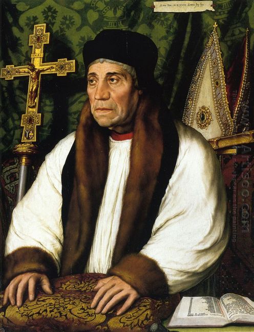 Portrait Of William Warham Archbishop Of Canberbury 1527